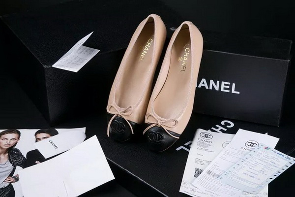 CHANEL Shallow mouth flat shoes Women--111